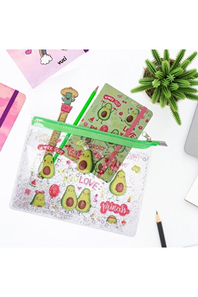 Kahraman Vuki Sulu Fermuarlı Şeffaf Dosya A5 (adet fiyatı, karışık model) 6/S...