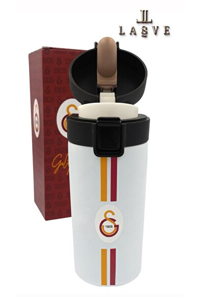Galatasaray LİSANSLI 8 SAAT SICAK 400ML ÇELİK TERMOS KALEM HEDİYELİ