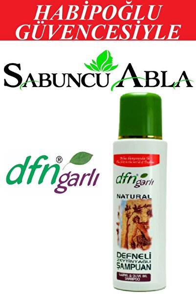 Habipoğlu DFN Garlı Hapioğlu & Sabuncu Abla Güvencesiyle Bitkisel Defneli & Zeytinyağlı Doğal Şampuan 400 ml