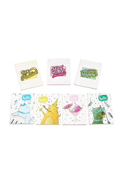 Liz دفتر ملاحظات بغلاف أوفست عاجي مطاطي مربع الشكل 96 صفحة 12x17 OFS127K