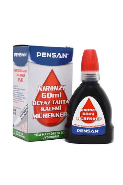Pensan Tahta Kalemi Mürekkebi Kırmızı 100 ML 4009