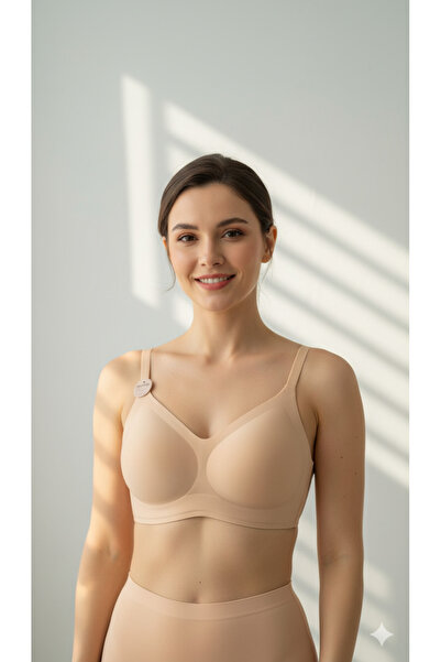 HS İÇ GİYİM Women's Underwire-Free Unsupported Ghost Bra (Removable Pad) Umt