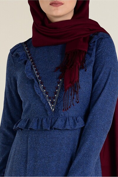 Alvina ΒΑΜΒΑΚΙ ΦΟΡΕΜΑ ΜΕ ΦΙΝΙΡΙΣΜΕΝΕΣ ΚΑΙ ΜΕΛΕΤΗΜΕΝΕΣ ΛΕΠΤΟΜΕΡΕΙΕΣ 4606