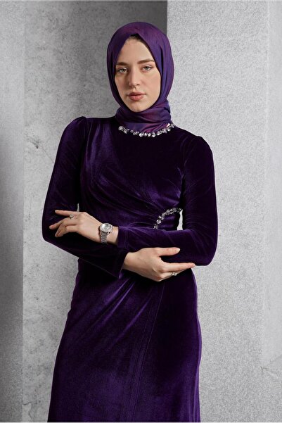 Alvina Stone Detailed Dress 45260