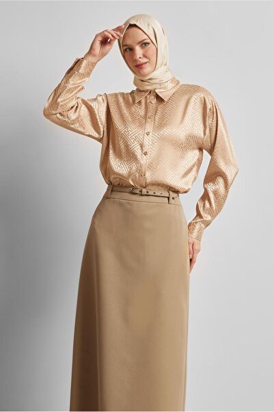 Alvina Satin Jacquard Tunic 45375