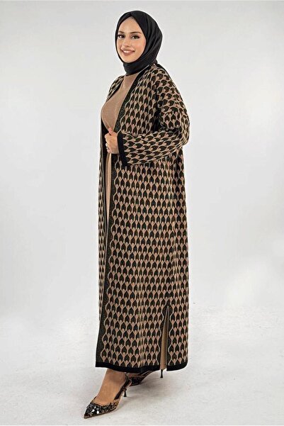 TRENDTESETTÜR Women's Black Knitwear Cardigan t 12381