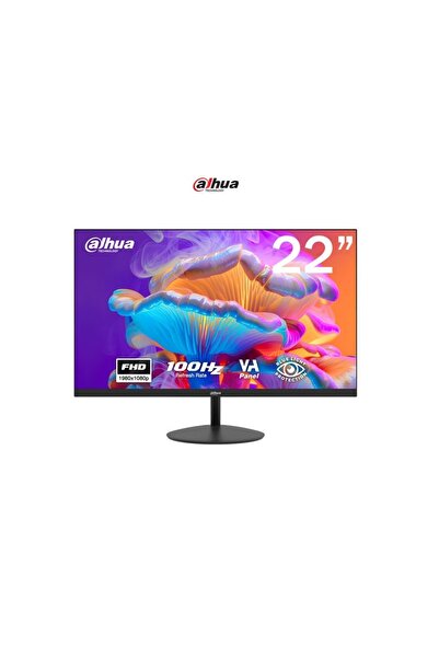 DAHUA شاشة DHI-LM22-A200Y مقاس 22 بوصة VA عالية الدقة 1080 بكسل وتردد 100 هرتز بدون حواف مع منفذ HDMI (مقاس 24 بوصة VA)