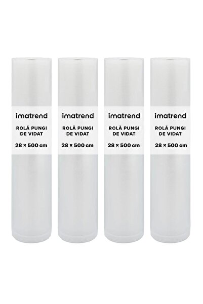 IMA TREND Σετ 4 ρολών αλουμινίου για ανάγλυφη συσκευή κενού αέρος – 25x500cm, Universal, Ανθεκτικό