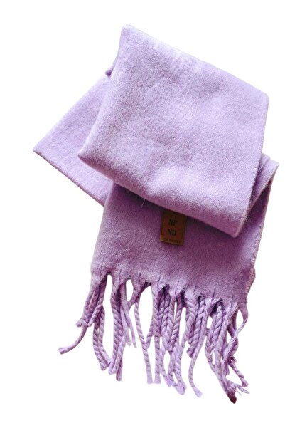 ENEFENDİ Moale și cu ciucuri, liliac violet - șal de umăr, eșarfă Pofidiği, personalitate 50x185