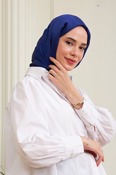 İpekhan Janjan Double Sided Shawl Sax Blue