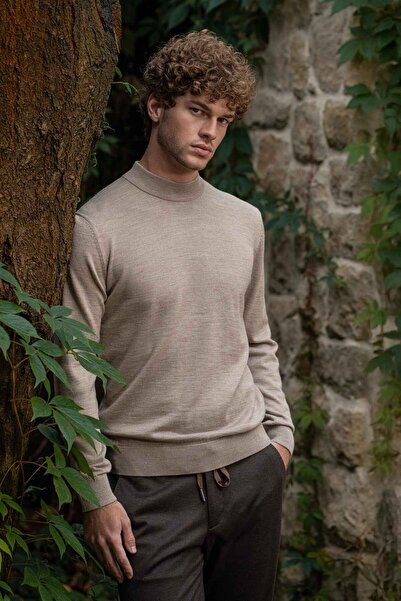 Paşahan Half Fisherman's Wool Knit Sweater