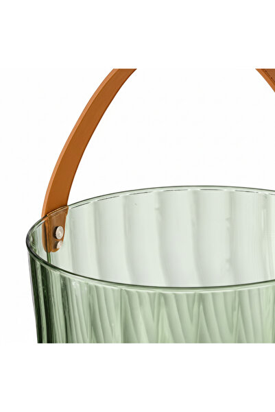 SUPPLIER Clear Green Acrylic Fruit & Storage Basket with Handle | Multi-Purpose Organizer