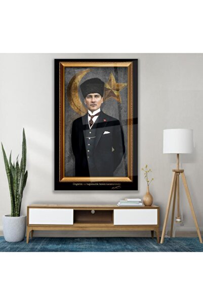 EMYA HOME Atatürk Cam Tablo
