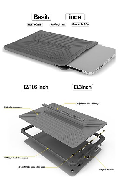 WIWU Laptop Bag - MacBook Air Pro 13Inci after 2016 Hand Bag Pole Hand Bag