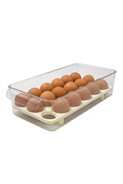SUPPLIER Stackable Egg Storage Container with Lids, 2-Pack Clear Plastic Refrigerator Organizer – Holds 36