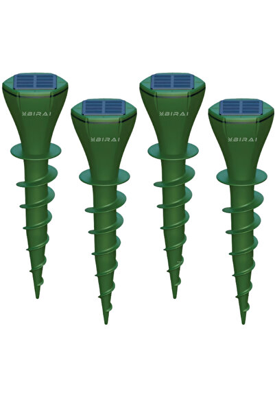 BIRAI ® BR08 Set de 4 repelent solar împotriva cârtițelor – Repelent cu ultra...