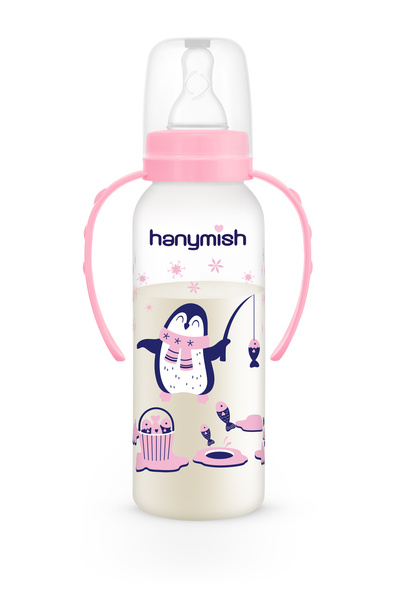 Hanymish Kulplu Pp Biberon (240 ML) Pembe