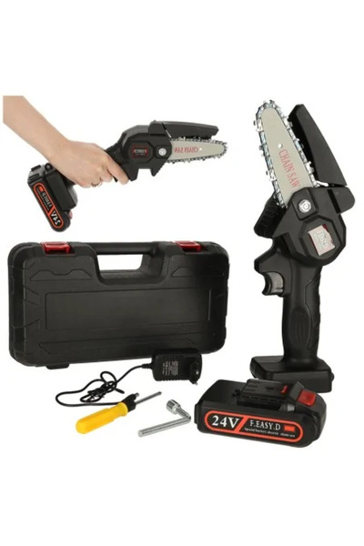 Avex Μίνι ηλεκτρικό αλυσοπρίονο με μπαταρία 24V και θήκη μεταφοράς