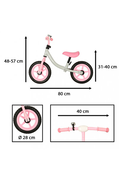 Ikonka Balance bike without pedals for children, Ikonka, with height-adjustable handlebars and saddle,