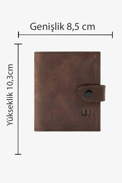 Getto Deri Space Hakiki Deri Çıt Çıtlı Kişiye Özel İsim Baskılı Cüzdan