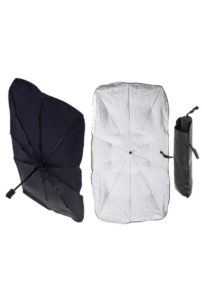 JollyMag Parasolar Auto tip umbrela pentru parbriz, dimensiune 65 x 110 cm, c...