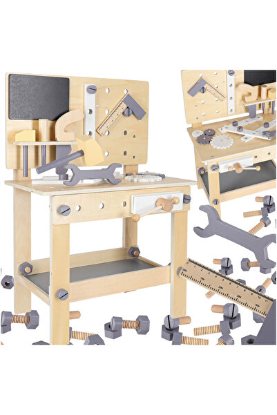 SERSIMO Atelier din lemn cu unelte pe o masă DIY set