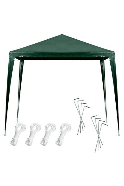 SERSIMO Κιόσκι κήπου 250x250x255 cm, μεταλλική κατασκευή με 4 πόδια, στέγη PE...