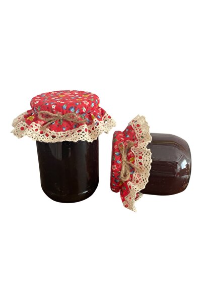 AdaEsintisi 6 Pieces Self-Adhesive Red Crispy Flower Jar Lid Cover/Hat