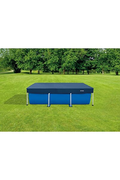 Intex Prelata rectangulara pentru piscina Intex 28038, 300x200xH20 cm, PVC, bleumarin