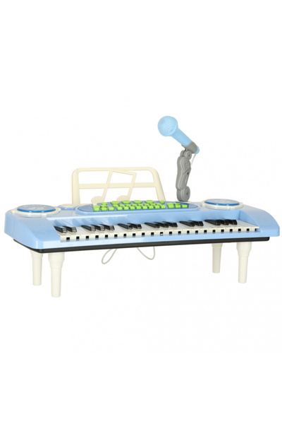 Ikonka Orga muzicala pentru copii, Ikonka, microfon cu cablu 95 cm, 8 ritmuri...