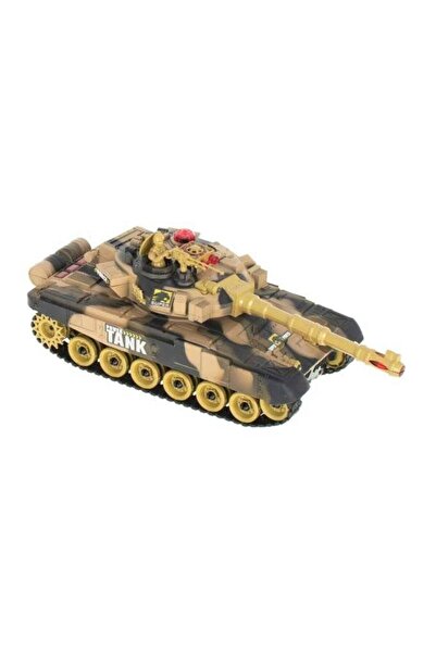 kik Tanc cu telecomanda, camuflaj desert, Plastic, 6 ani+, Multicolor