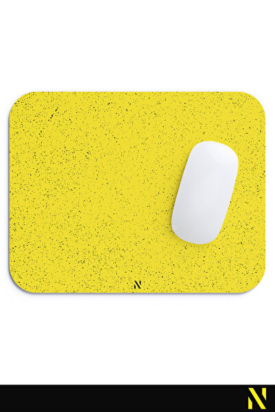 nilizma Подложка за мишка с мотив „Жълт пясък“ – 23x19 cm, с неплъзгаща се основа, ергономична подложка за мишка