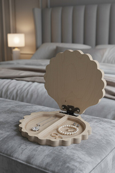 MONTETOYS Wooden Jewelry and Makeup Organizer Decorative Storage Box