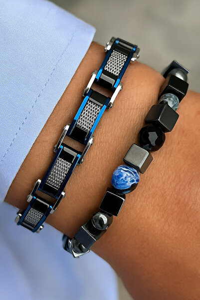 Naviforce سوار رجالي من الفولاذ مزدوج الجوانب