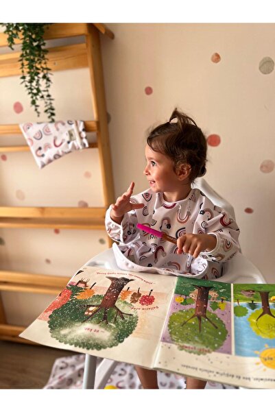 Lulunun Renkleri مقاوم للماء وسهل التنظيف وأكمام طويلة للنشاطات ومريلة تغذية ...