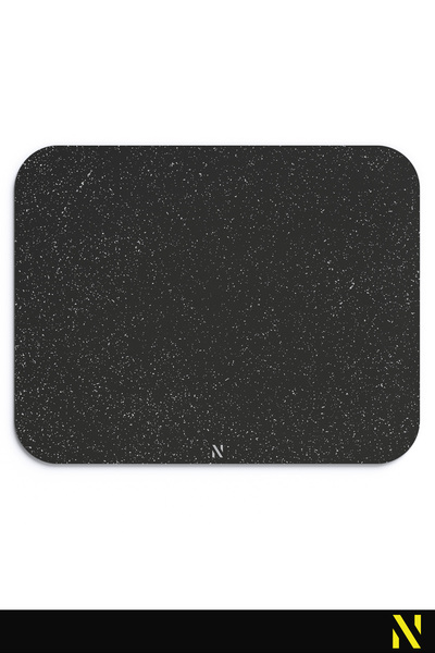 nilizma Black Sand Pattern Mouse Pad - 23X19 cm Ergonomic Mouse Mat with Non-Slip Base