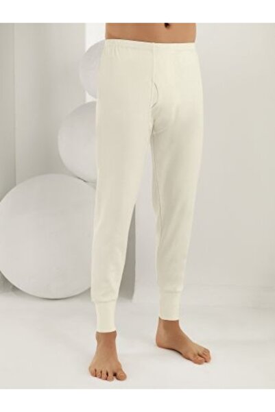 Şahinler Men's Crew Neck Long Length Cuff Interlock Underwear Bottom Top Set