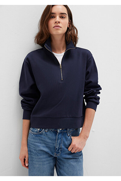 Mavi Yarı Fermuarlı Lacivert Sweatshirt 1S10357-82318
