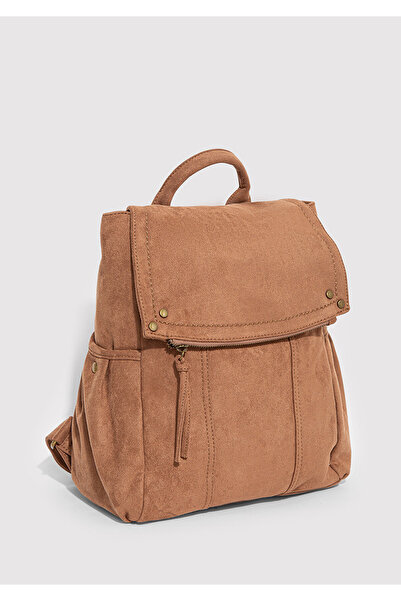 Mavi Faux Suede Brown Backpack 1913388-80713