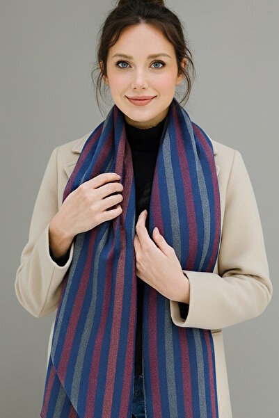 CAŞ DEKORASYON Μικτό χρώμα ριγέ κασκόλ unisex