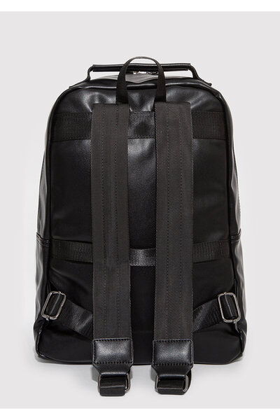 Mavi Suni Deri Siyah Sırt Çantası 0911949-900