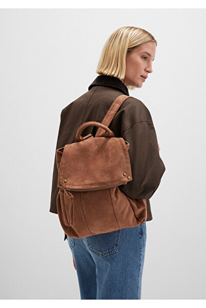 Mavi Faux Suede Brown Backpack 1913388-80713