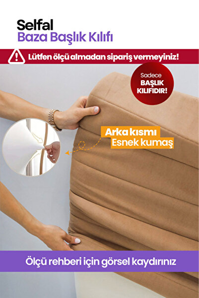 Selfal Baza Yatak Başlık Kılıfı - Tay Tüyü Kapitone Kumaş (Ölçü Seçenekli)