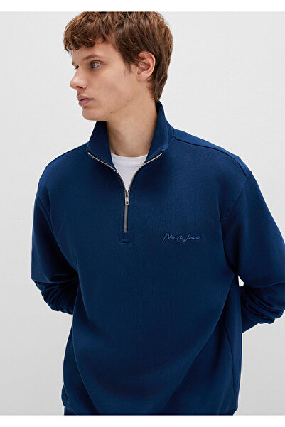 Mavi Jeans Yarı Fermuarlı Lacivert Sweatshirt 0S10555-89353