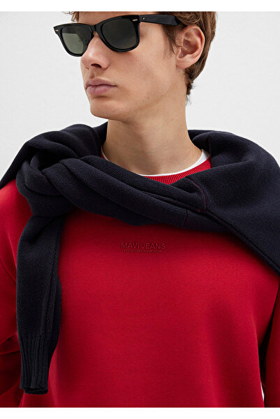Mavi Jeans Detaylı Kırmızı Sweatshirt 0S10586-70464