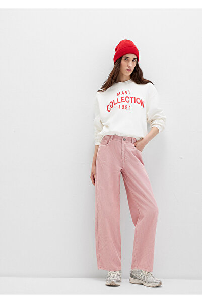 Mavi Pembe Kadife Pantolon 1011174-70971