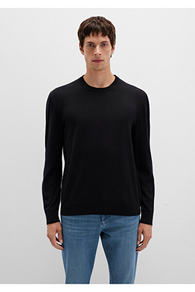 Mavi Bisiklet Yaka Siyah Yün Kazak Regular Fit / Normal Kesim 0710384-900