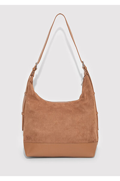 Mavi Suni Süet Kahverengi Omuz Çantası 1913473-70280