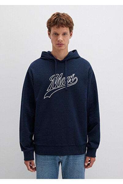 Mavi Logo Kapüşonlu Lacivert Sweatshirt 0S10469-70490