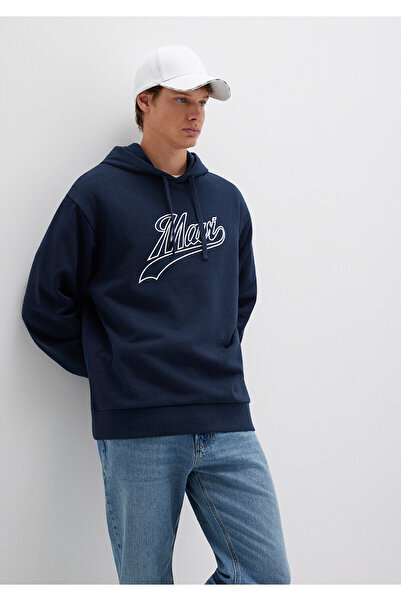 Mavi Logo Kapüşonlu Lacivert Sweatshirt 0S10469-70490
